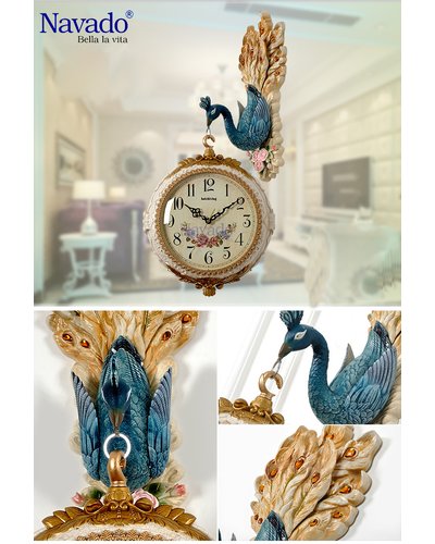 Đồng hồ nghệ thuật treo tường Peacock