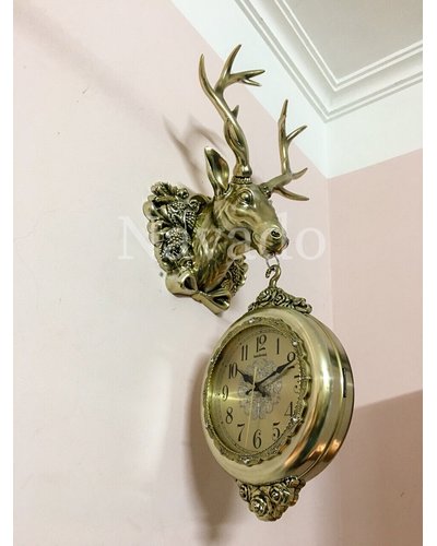 Đồng hồ nghệ thuật treo tường deer Gold