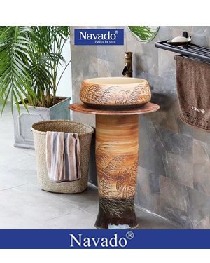 Vòi đồng decor chậu đá tự nhiên Navado 9002