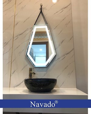Gương phòng tắm TPHCM Diamond Mirror nghệ thuật cao cấp