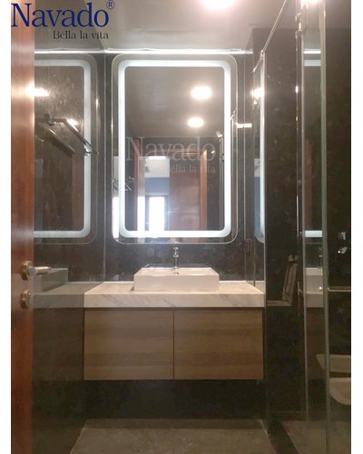 Gương phòng tắm cao cấp led hắt 900 x 1100mm