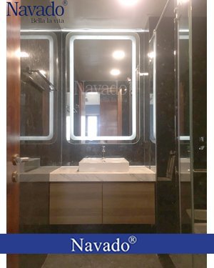 Gương phòng tắm cao cấp led hắt 900 x 1100mm