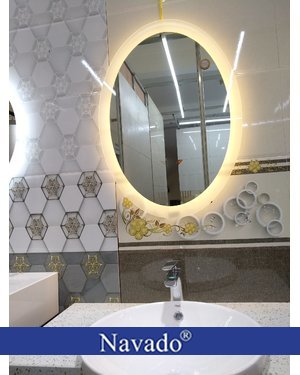 Đèn led phòng tắm elip hắt ngoài 60 x 80cm