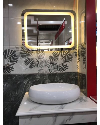 Gương đèn led phòng tắm chữ nhật 60 x 80cm