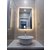 Gương phòng tắm led hắt vàng 70 x 90cm