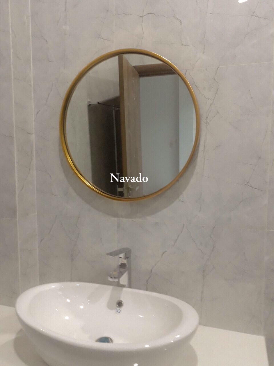 gương nhà tắm tròn