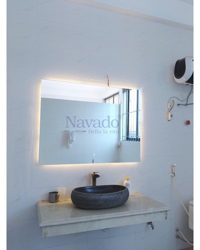 Gương nhà tắm có đèn LED (Hình Chữ nhật)