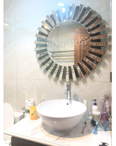 Gương treo tường phòng tắm nghệ thuật navado