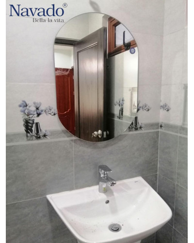 Gương phòng tắm treo tường decor NAV104C