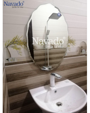 Sản xuất gương bỉ phòng tắm elip mài vẩy Nav542b