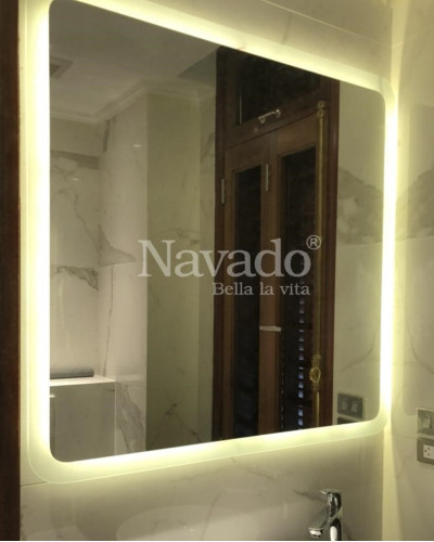Gương phòng tắm đèn led vuông NAV 1013D