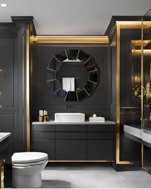 Gương phòng tắm luxury King Black NAV 2036 NT