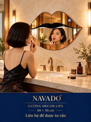 Gương trang điểm Lips NAVADO 80 x 50 cm
