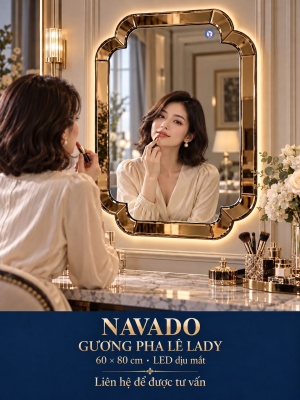 Gương trang điểm Lady NAVADO 60 x 80 cm