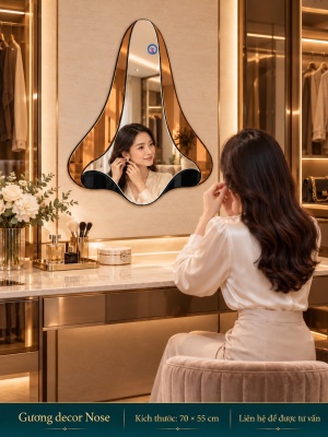 Gương trang điểm Nose NAVADO 70 x 55 cm